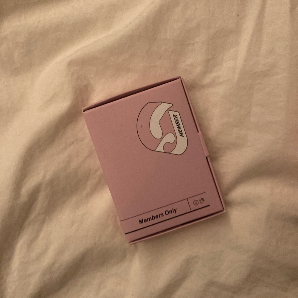 Glossier members only keychain